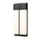 Z-Lite Nyx 2 Light Outdoor Wall Light, 8in. W x 18in. H, Black 5014M-BK-LED - alternate 1